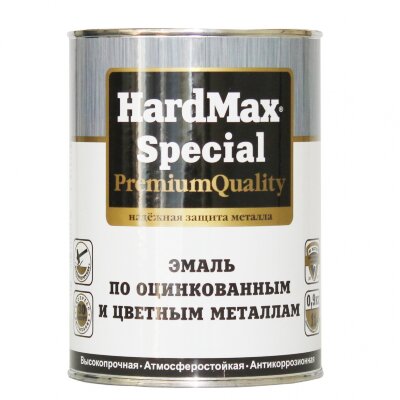 Эмаль по оцинкованным и цветным металлам HardMax Special